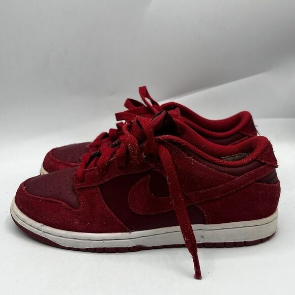Nike SB Dunk Low Top GS Size 2.5Y Gym Red SkateBoarding Sneakers Shoe 310569605 - Picture 4 of 13